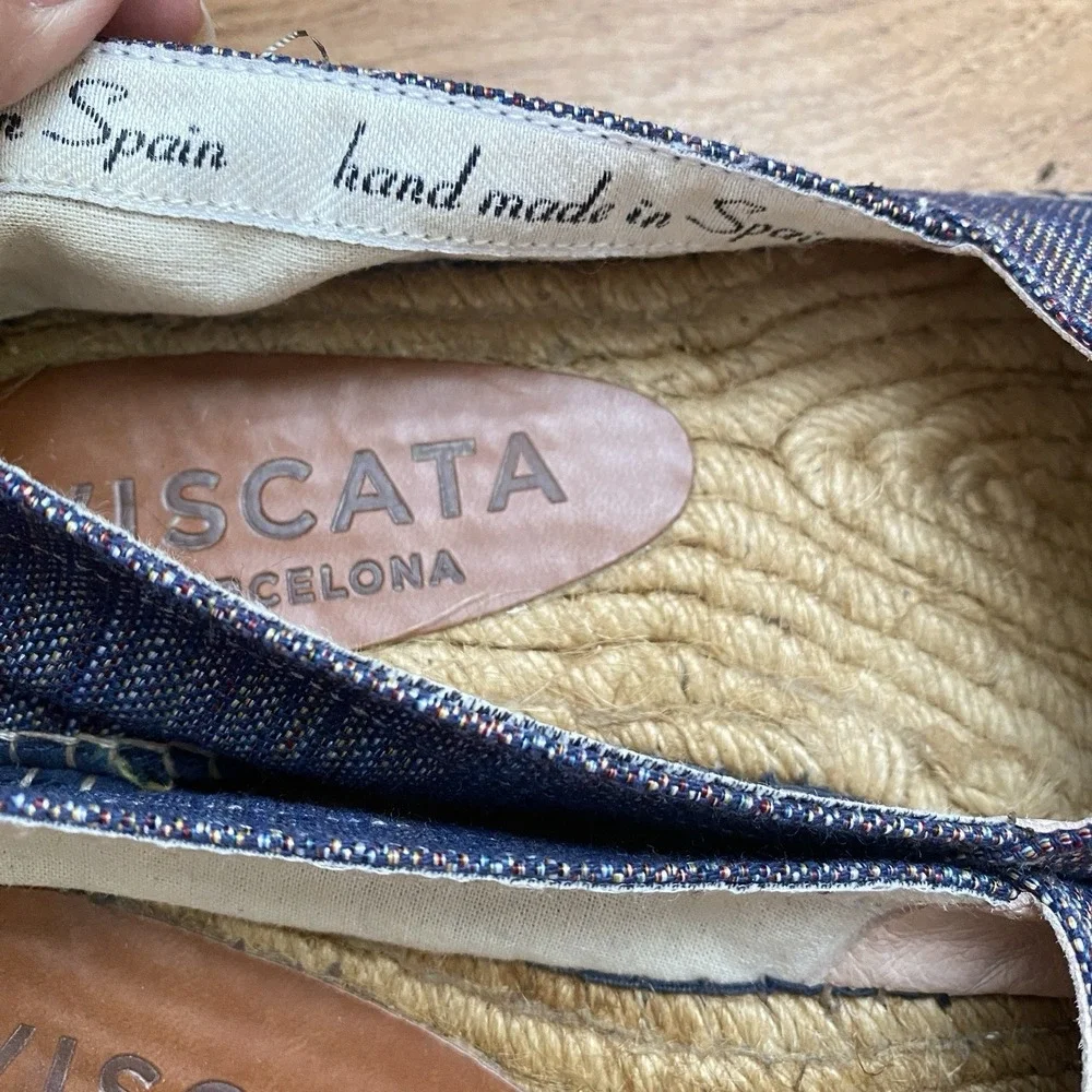 VISCATA Barcelona Canvas Espadrilles Sz 38 Handmade‎ Stripe Multicolor Comfort